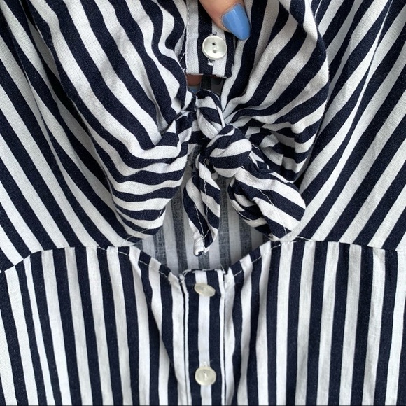 L.A. Hearts Pac Sun Skater Stripe Cutout Mini Dress Size Large - Picture 8 of 15